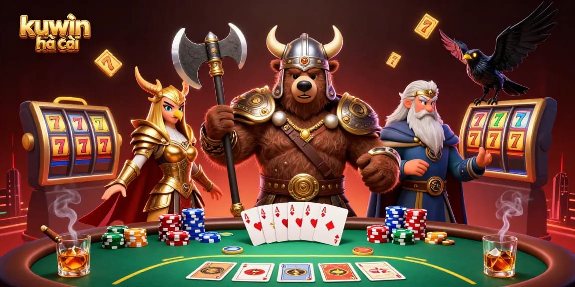 Engage in dynamic gameplay at kuwin nhà cái with vibrant casino elements and vibrant characters.