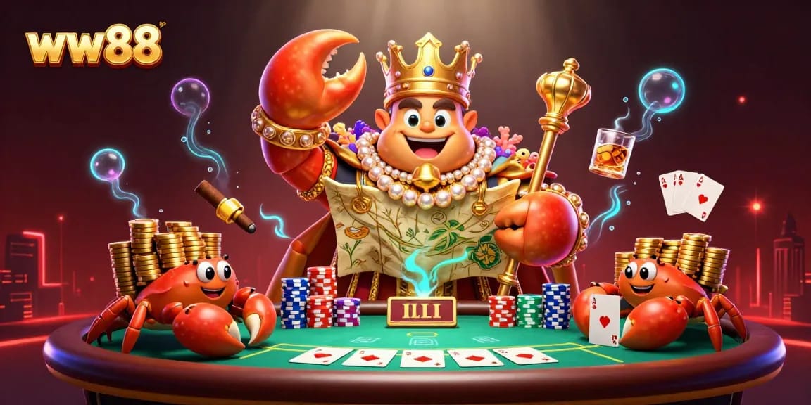 Experience the vibrant gameplay at ww88 with a lively casino scene showcasing engaging characters and rich elements.