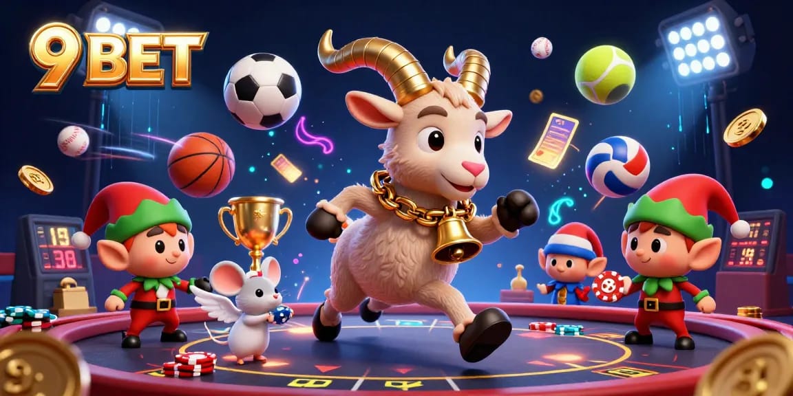 Immerse in the 9 BET holiday-horror casino, featuring Krampus and festive characters in action.