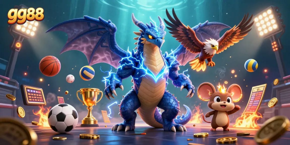 Immerse yourself in the thrilling world of gg88 with dynamic 3D casino characters and vibrant game elements.