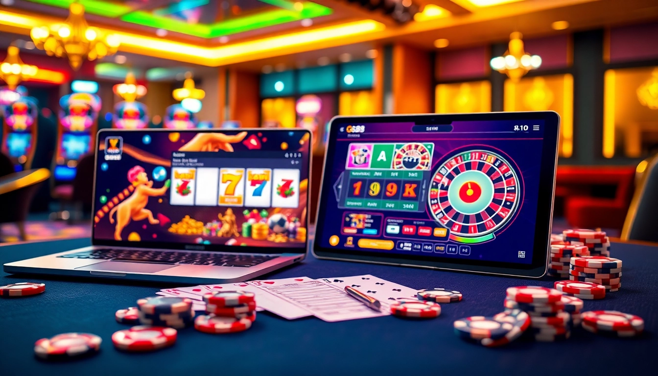 Experience thrilling gameplay at Cổng game gg88 with vibrant casino visuals and engaging online interfaces.