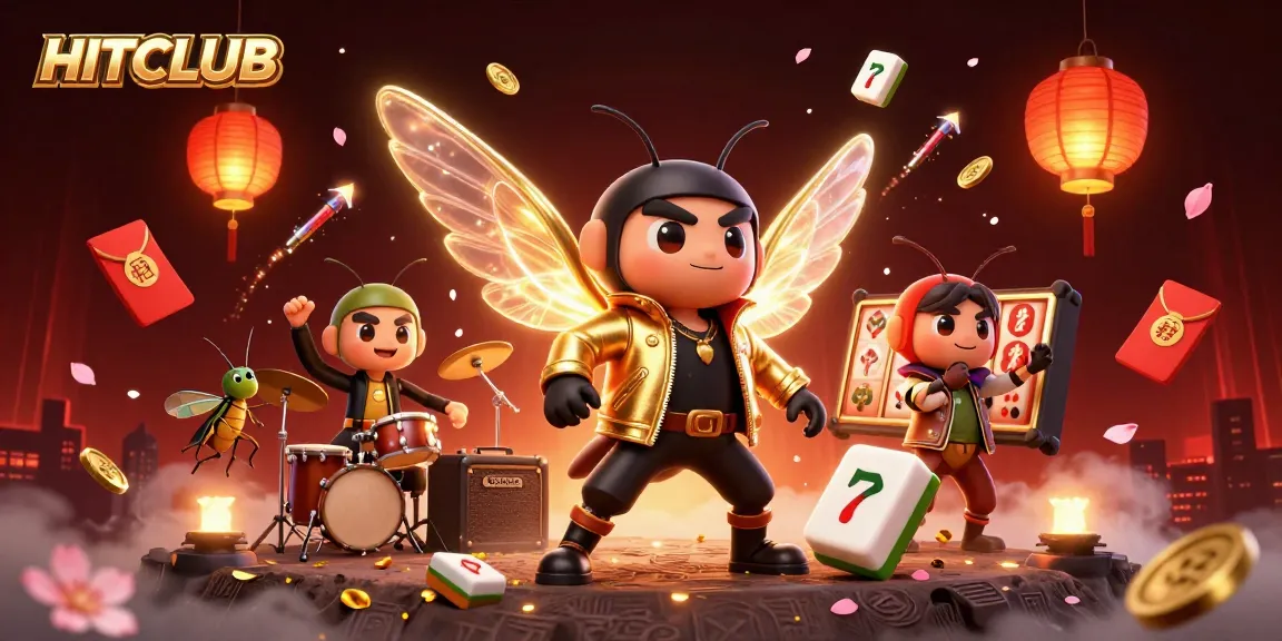 Engage in thrilling HITCLUB casino adventures with a vibrant 3D rock star scene