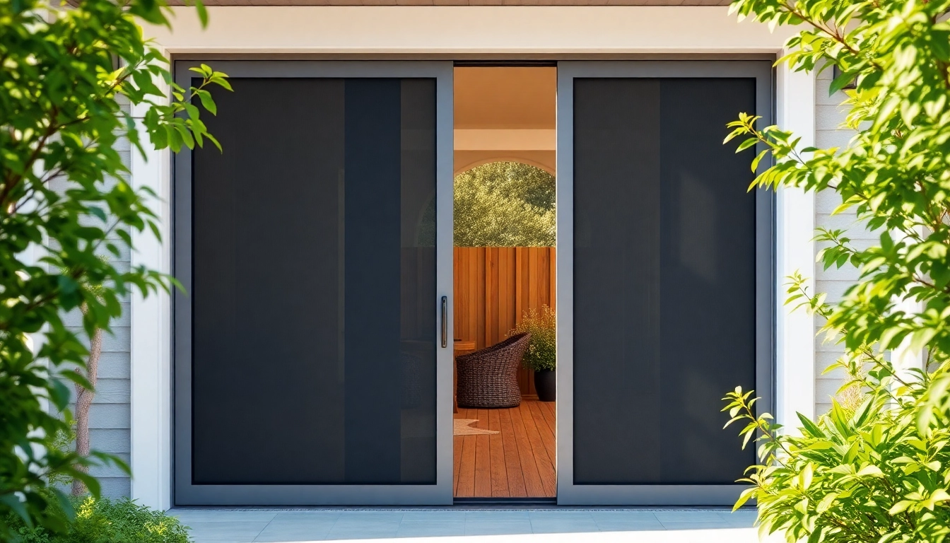 Installeer een hor voor schuifdeur met een elegant design in uw moderne huis.