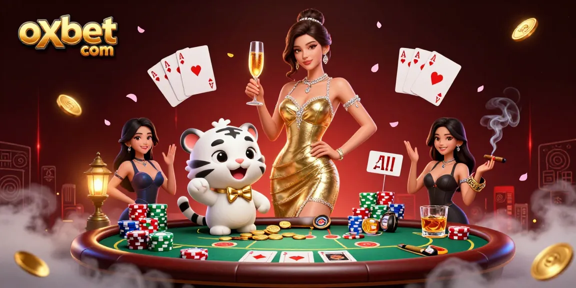 Engage with exciting games on oxbet com, showcasing thrilling poker action and a glamorous atmosphere.