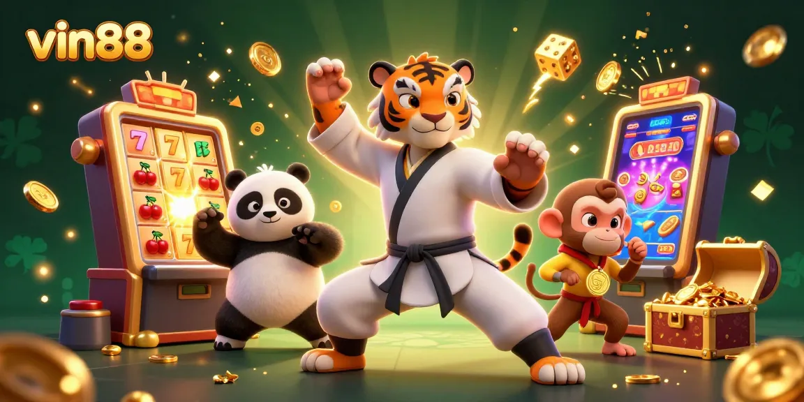 Experience thrilling wins with vin88 as the kung fu tiger leads a dynamic casino adventure!