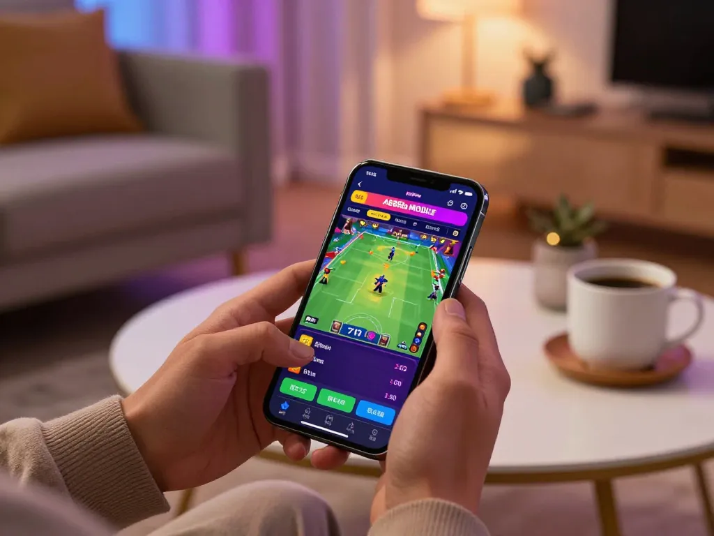 Engaging with AE888a mobile app during live betting on cockfighting.