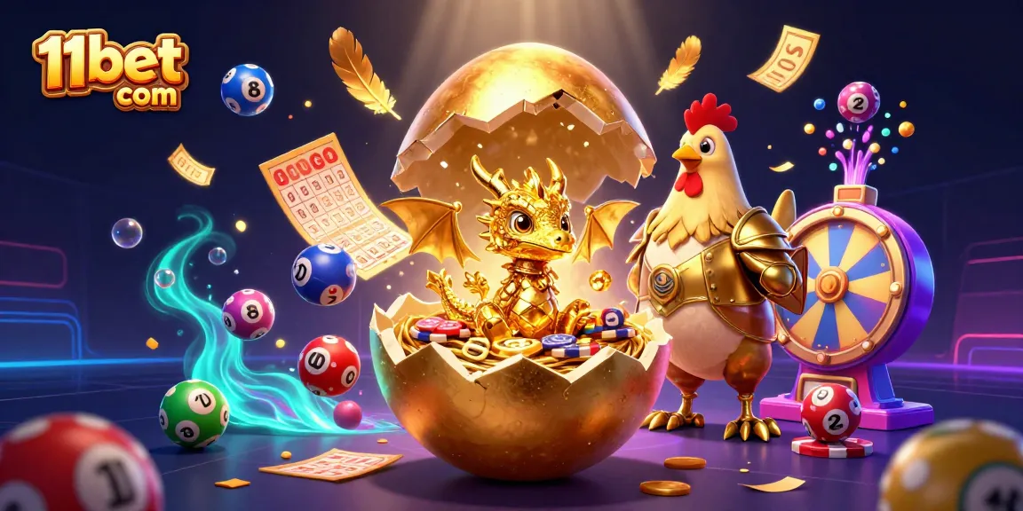 Play and win at 11bet com with an engaging golden dragon character and dynamic lottery elements