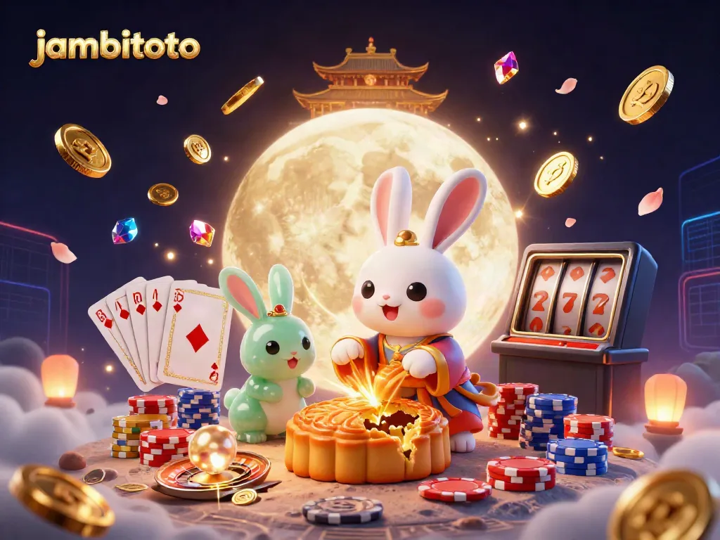 Experience winning moments with jambitoto in this dynamic 3D casino illustration filled with excitement.
