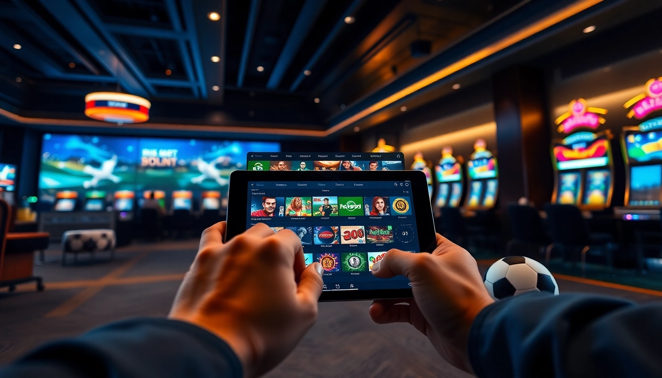 Engaging visual of F8bet online betting platform showcasing diverse games and a modern interface.