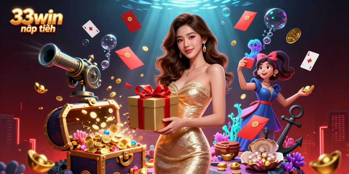 Engage in exciting casino thrills with 33win nạp tiền offering golden rewards and festive gaming atmosphere