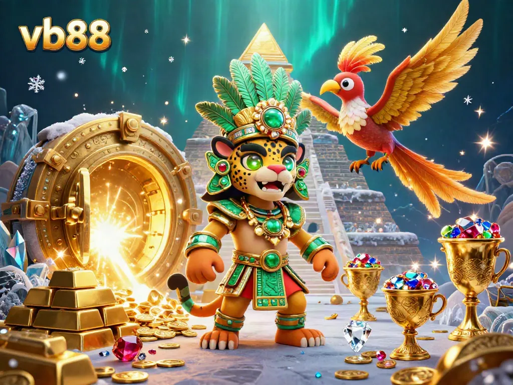Experience the excitement of vb88 with glowing treasures and dynamic gaming elements in a vibrant atmosphere.
