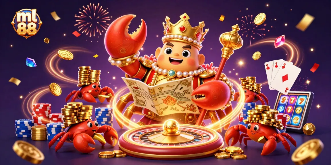 Experience the thrill of ml 88 as golden crabs and treasures collide in a vibrant casino adventure.