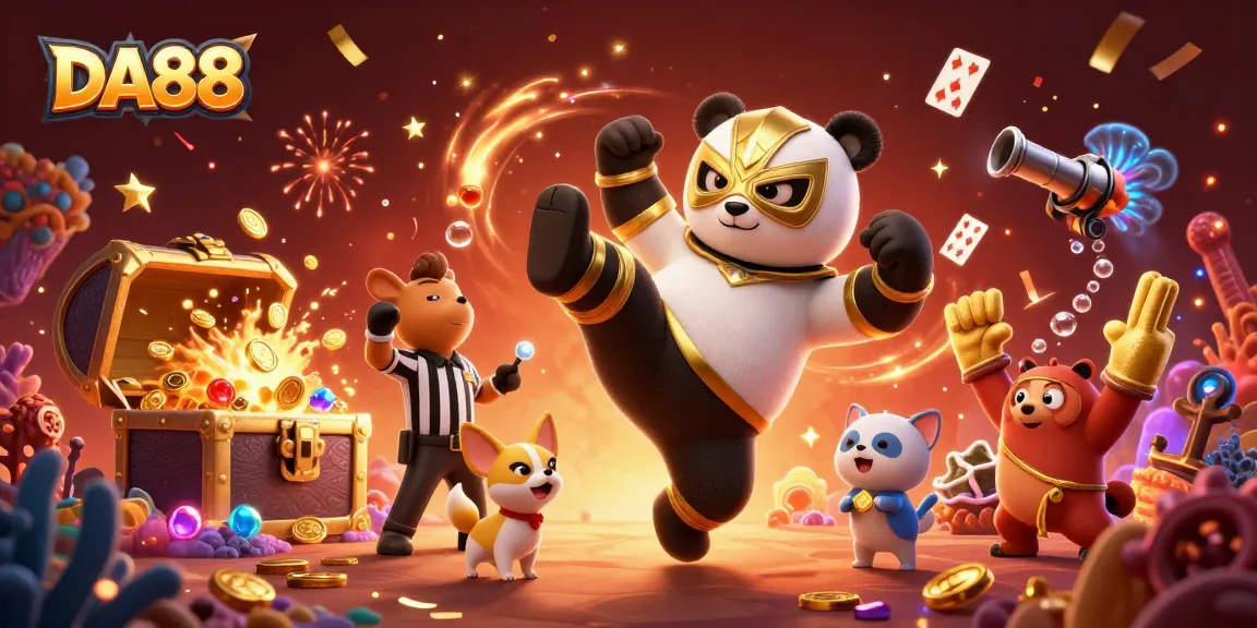 Experience DA88's thrilling gambling action with vibrant characters and explosive treasure!