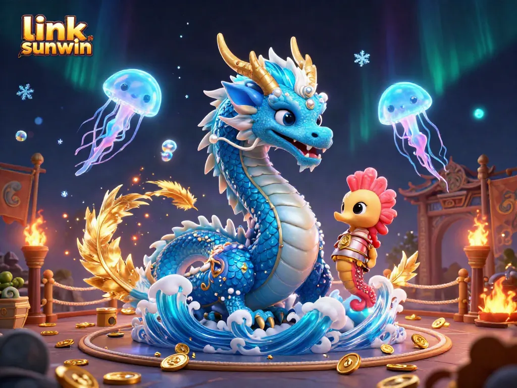 Experience the excitement at link sunwin with a captivating gaming adventure featuring unique creatures and casino elements.
