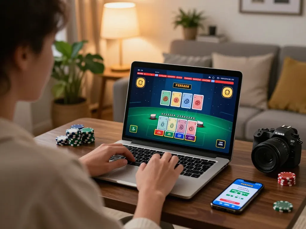 Experience the excitement of online blackjack gameplay at https://va88.moe/ in a cozy home setting.