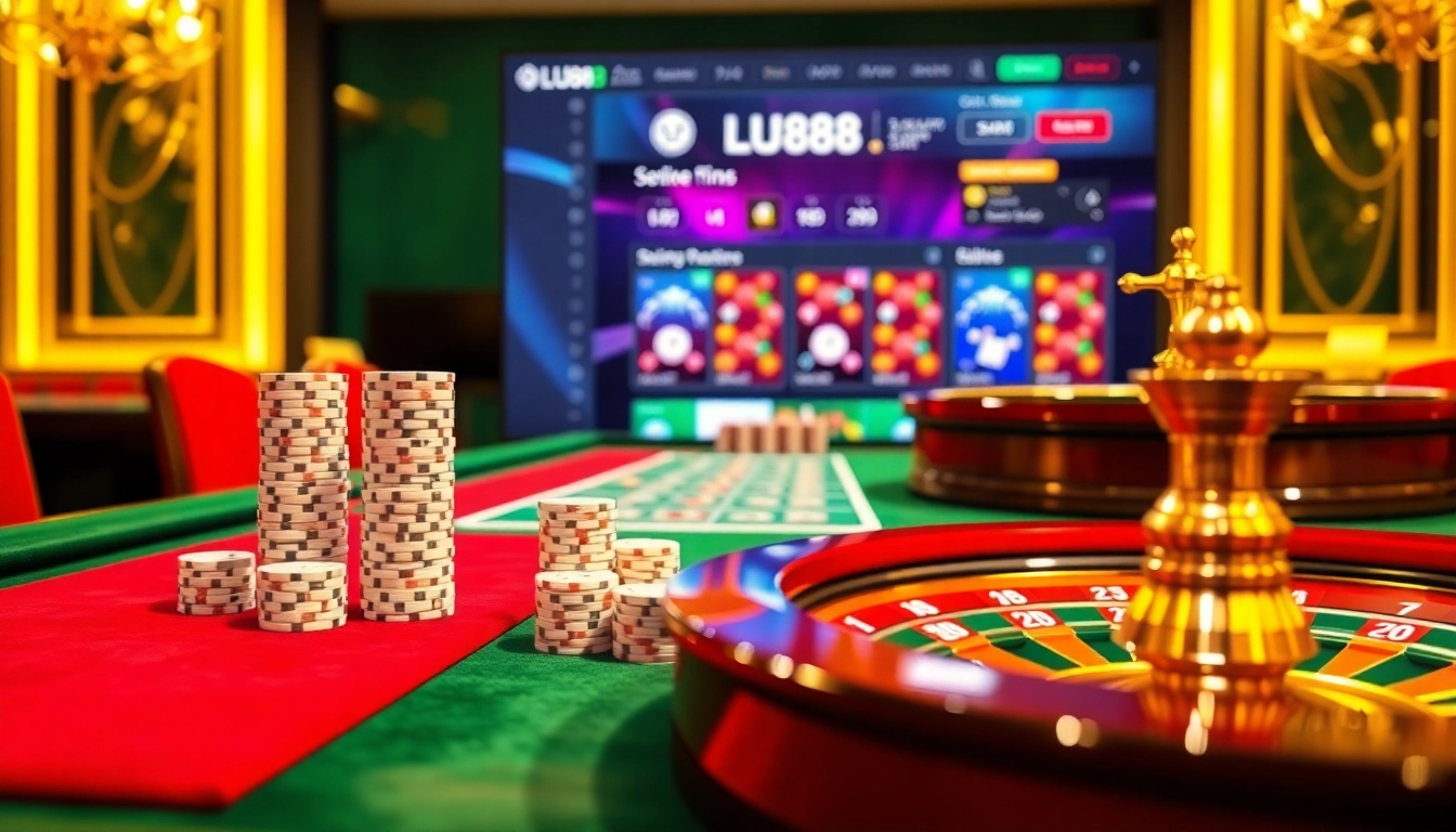 Experience thrilling gambling action at https://lu88.soccer/ featuring vibrant casino tables and exciting games.