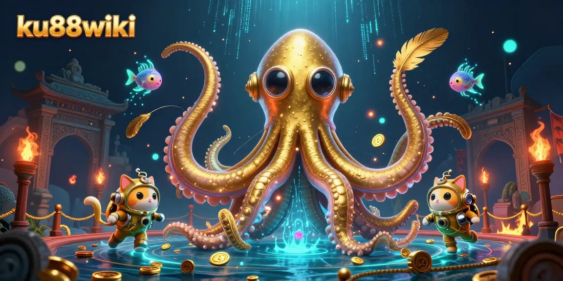 Engage in thrilling gameplay at ku88wiki with an exciting 3D underwater casino scene.