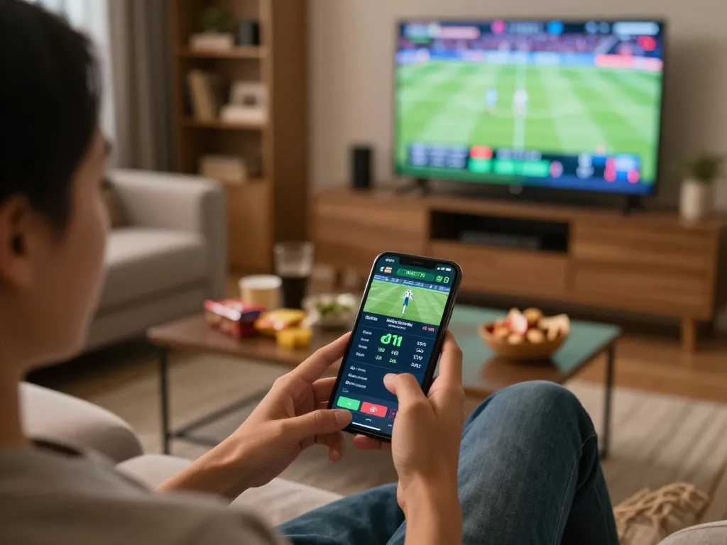 Engaging mobile sports betting on smartphone showcasing SSBET77 app experience