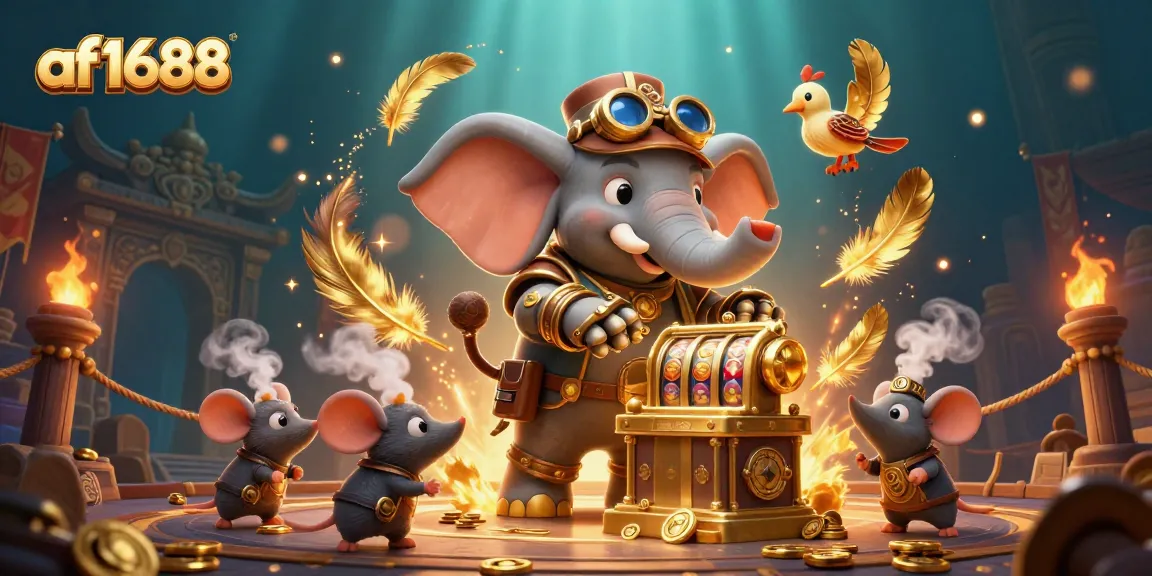 Engage in thrilling gameplay at af1688 with rich visuals of slot machines and vibrant characters.