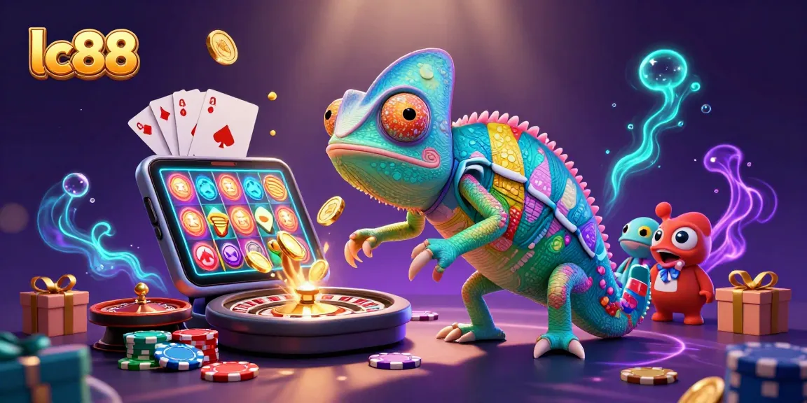 Play and win at lc88 casino with a vibrant scene of gaming excitement and opportunities.