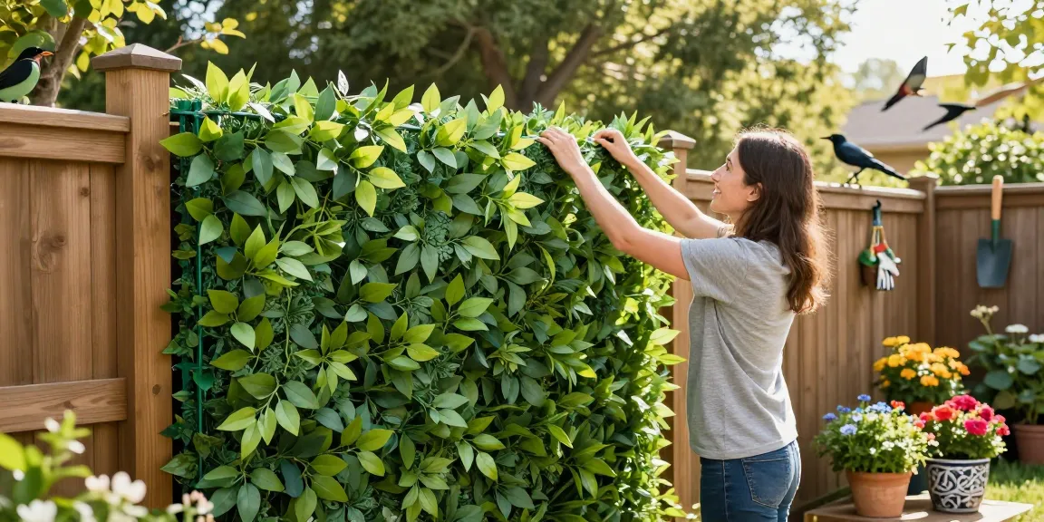 Transformeer moeiteloos je tuin met de prachtige kunsthaaginstallatie van Leafely.