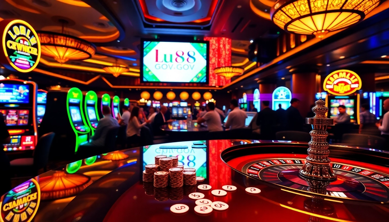 Experience thrilling gameplay at https://lu88gov.com/ with vibrant casino tables and exciting betting action.