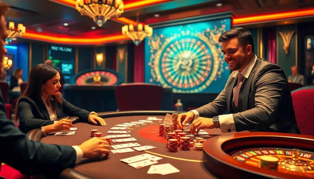 Experience the elegance of fabet with vibrant casino games and high-stakes poker in action.