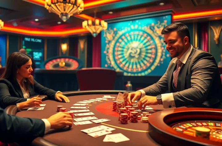 Experience the elegance of fabet with vibrant casino games and high-stakes poker in action.