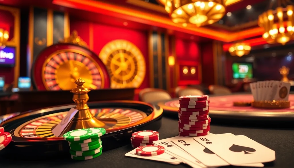 Experience winning moments at 79KING's luxury casino tables with vibrant poker chips.