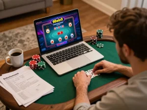 Experience dynamic online poker gameplay on 98win9 platform from the comfort of home.