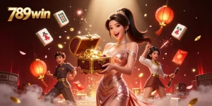 Experience the thrill of riches at 789win with a dazzling treasure chest full of gems and coins.