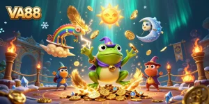 Experience the thrill of VA88 with a magical scene of luck and winnings in a vibrant casino