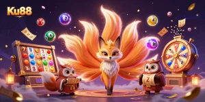 Engage with Ku88 for thrilling casino adventures filled with vibrant slot reels and lucky symbols.