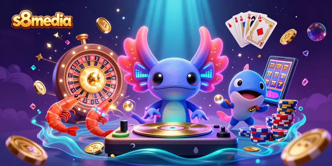 Experience thrilling action with s8media's vibrant underwater casino scene filled with colors and excitement.