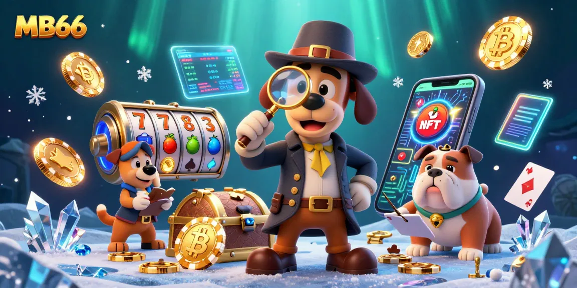 Engage in thrilling gambling action with MB66 and uncover hidden treasures in a vibrant casino scene.
