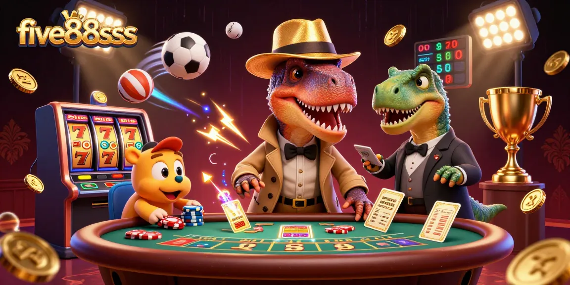 Experience thrilling moments at five88sss as a velociraptor card counter hides in plain sight while fun gaming elements abound.