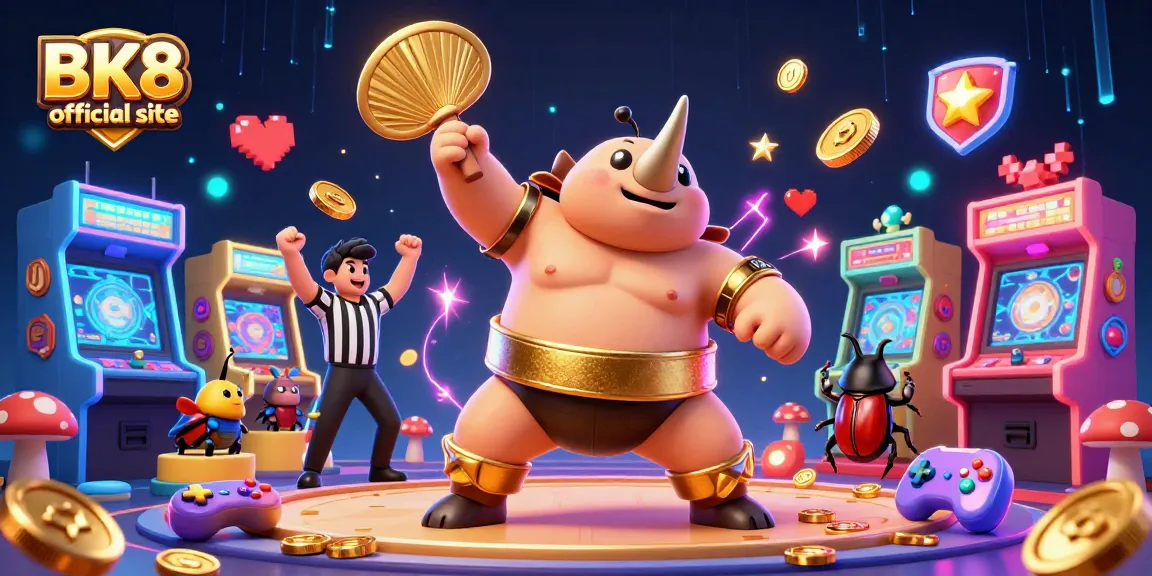 Experience thrills at the BK8 official site with a vibrant casino-themed 3D scene